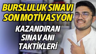 Bursluluk Sınavı Öncesi Son Motivasyon  Sınav Anı Taktikleri [upl. by Ninos]