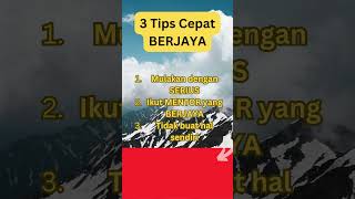 3 Tips Cepat BERJAYA bisnesonline kerjaparttime tanpamodal [upl. by Kinch7]