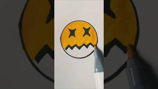 Cross Emoji drawing shortvideo art emoji satisfying coloring easydrawing sketch [upl. by Garber]