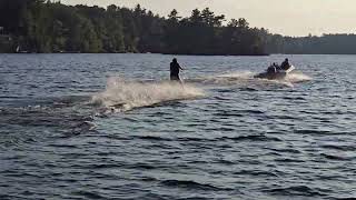 Nana Caren waterskis after her 70th birthday [upl. by Honebein]