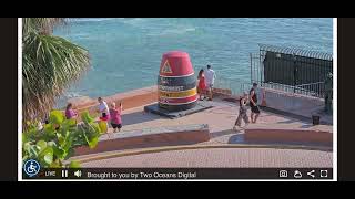 Southernmost Point of US in Key West Florida Note narcissistic women in red dress [upl. by Maggi]