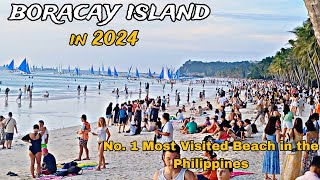 This is BORACAY White Beach on January 15 2024 Sinagpa Point to Station 3  Sunset Walk [upl. by Nomzzaj299]