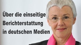 Gabriele KroneSchmalz Einseitige Berichterstattung in den Medien [upl. by Mclaughlin]