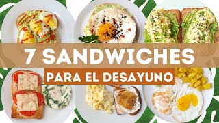 7 recetas de Sandwiches para un Desayuno Saludable [upl. by Melvin51]