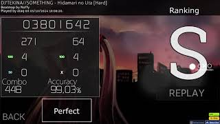 osu  DJTEKINASOMETHING  Hidamari no Uta Hard [upl. by Brenk]