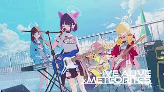 ブルアカMix ive aLIVE ED Drumnbase remix ive aLIVE x Meteorites [upl. by Norted]