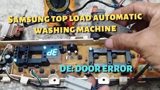 Samsung top load automatic washing machine DE Error [upl. by Ahsinna762]