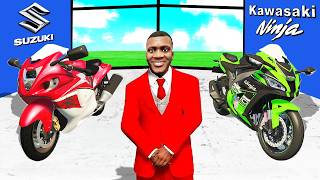 Franklin Opened A SUPER BIKES SHOWROOM in GTA 5 [upl. by Etnecniv192]