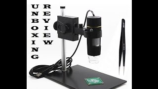 Unboxing Review Microscopio Electronico Usb Ebay O Aliexpress x800 [upl. by Kurman]