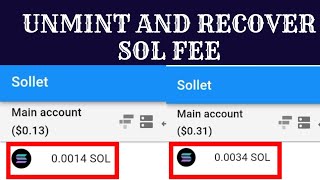 HOW TO UNMINT A TOKEN AND RECOVER MINTING SOL FEE IN SOLLET WALLET  Simple step by step guide [upl. by Elleinahc]