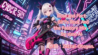 【 AI Music by suno AIさん イケてる♪ Girls Rock 】 Rose and Fact  Girls Rock And the Factory Mix [upl. by Frohman736]