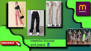 Jeans And Trouser From Meesho💕affordable prices 😱 [upl. by Duwad]