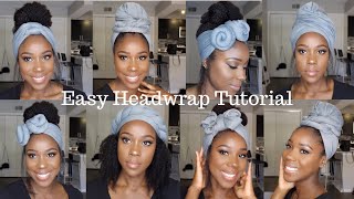 EASY HEADWRAP TUTORIAL How to 6 Styles  TheLifestyleLuxe [upl. by Anytsirk]