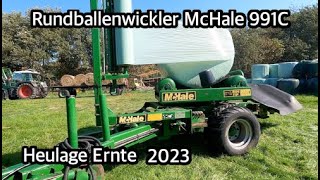 Rundballenwickler McHale 991C  Heulage  fofftein [upl. by Anyehs]