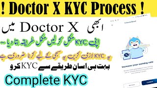 Doctor X KYC  Increase Earning Rate  Doctor X Twitter verification Doctor X KYC verification kasy [upl. by Zima]