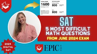 June 2024 Digital SAT Exam  5 most missed questions from June 2024 SAT Exam [upl. by Eelsha]