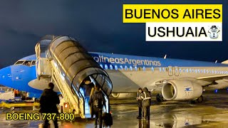 VUELO Buenos Aires Ushuaia  Aerolíneas Argentinas  Boeing 737800 [upl. by Faubion]