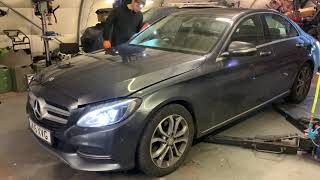 Mercedes W205 C class C220 C250d servicing [upl. by Wsan]