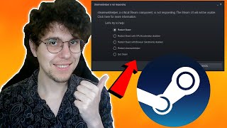 How To Fix Steam Webhelper Not Responding [upl. by Nnaylime]