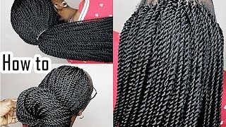 How To  EASY CROCHET TWIST BRAIDS  Beginners Friendly [upl. by Eelrac712]