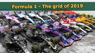 Formula 1  The grid of 2019  Minichamps Spark Looksmart F1 143 model car review [upl. by Nautna]