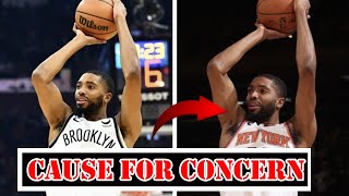 Mikal Bridges Changed Shot amp 010 3 Point Performance Has Some Knicks Fans VERY CONCERNED [upl. by Ehc380]