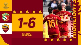 🤩 QUALIFICATE 🤩 Vorskla 16 Roma  HIGHLIGHTS UWCL [upl. by Gherardo]