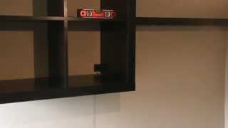 HowTo install Floating shelf and bookcase on Masonry wall Pt2 [upl. by Ennailuj]