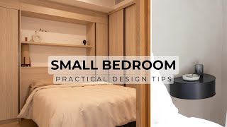 10 Small Bedroom Design Tips To Maximise Space amp Style [upl. by Sabir375]