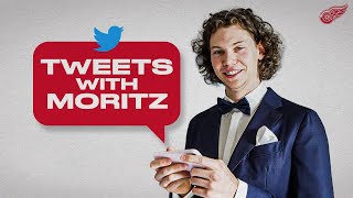 Moritz Seider reacts to tweets from 2019 NHL Draft [upl. by Catt]