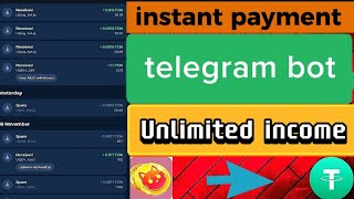 Telegram bot income  instant payment  new bot income 2024  telegram bot income today [upl. by Mor]