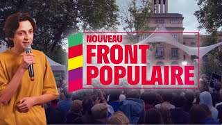 Vive le NouveauFrontPopulaire  Manès Nadel au meeting de Montreuil [upl. by Hamehseer]