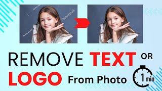 How to Remove Text or Logo from a Stock Photo  Watermark Remover Online [upl. by Corette]