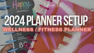 2024 PLANNER SETUP  WELLNESS FITNESS PLANNER [upl. by Annaihs]