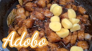 Adobong pisngi ng baboy na may patatas [upl. by Lalage396]