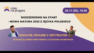 Rozszerzenie z polskiego na nowej maturze 2023 [upl. by Ellerehc195]