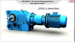 Bevel Helical Geared Motor AK series Helical Bevel Geared Motor [upl. by Yllatan828]