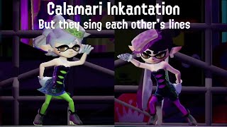 Calamari Inkantation but they sing each others lines  Splatoon Music Edit [upl. by Crescentia]