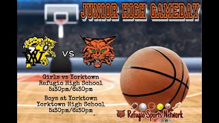 2024 JH Girls 🏀 Refugio “A” vs Yorktown 8th [upl. by Ehrman]