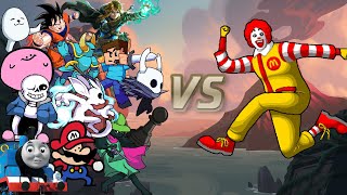 Everyone VS Ronald McDonald [upl. by Ailyt]