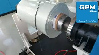 Polyethylene terephthalatePETContinuous glass fiber reinforced thermoplastic prepreg UD tape line [upl. by Nussbaum]