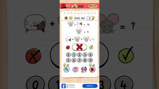 Brain test level 140 correcttheequationbraintest trending games braintest [upl. by Hobie]