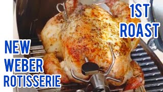 Grilling Perfection First Cook With Weber Baby Q 1200n Rotisserie  Discover The Pros [upl. by Reilamag]