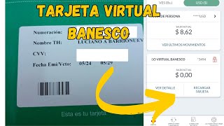 NUEVA TARJETA VIRTUAL BANESCO DIVISAS PREPAGADA [upl. by Alekat81]