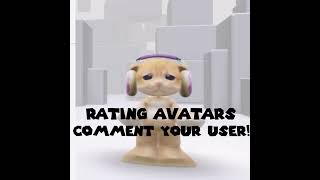 Rating avatars roblox avatars [upl. by Auqenes]