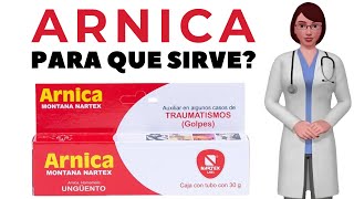 ARNICA que es y para que sirve la árnica gel como usar árnica crema [upl. by Anitel]