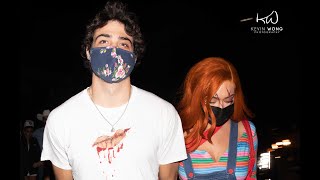 Noah Centineo amp Stassie Karanikolaou Confirms On Being Official Dressed In Costumes Holding Hands [upl. by Nelhsa200]