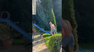 Op water slide bois fyp viralvideo viralshorts views boys water waterslide [upl. by Amatruda]