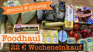 Wocheneinkauf gesund amp günstig mit Cashback 22 €  Food Haul mit Food Diary 1 Person [upl. by Constantin]