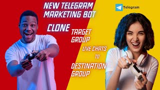 2024 TELEGRAM MARKETING BOTLIVE CHAT CLONER [upl. by Anahsit]